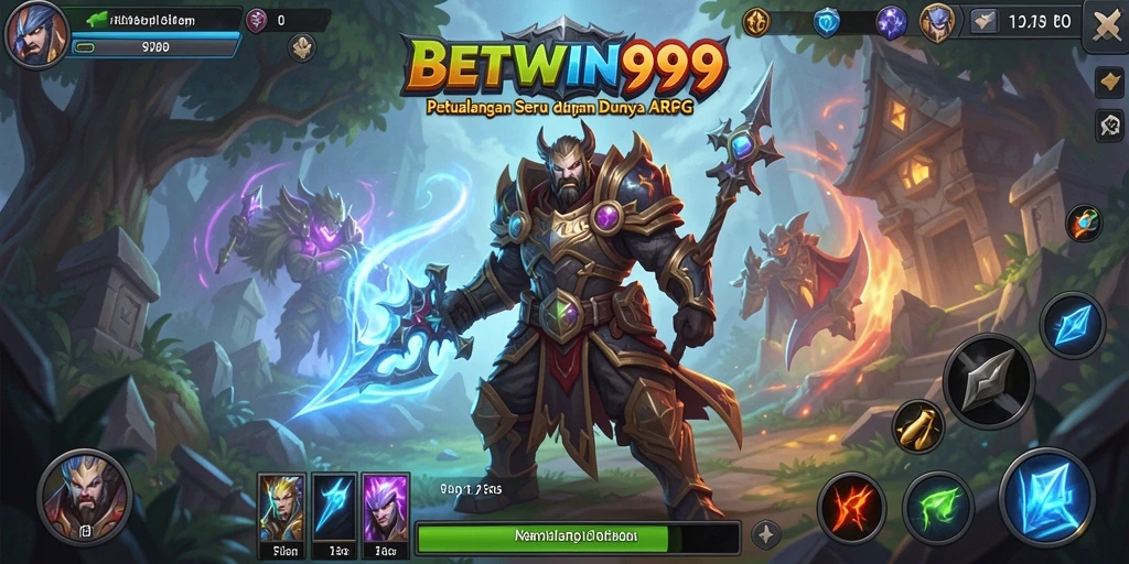 Screenshot menampilkan pertarungan epik di dunia BETWIN999.