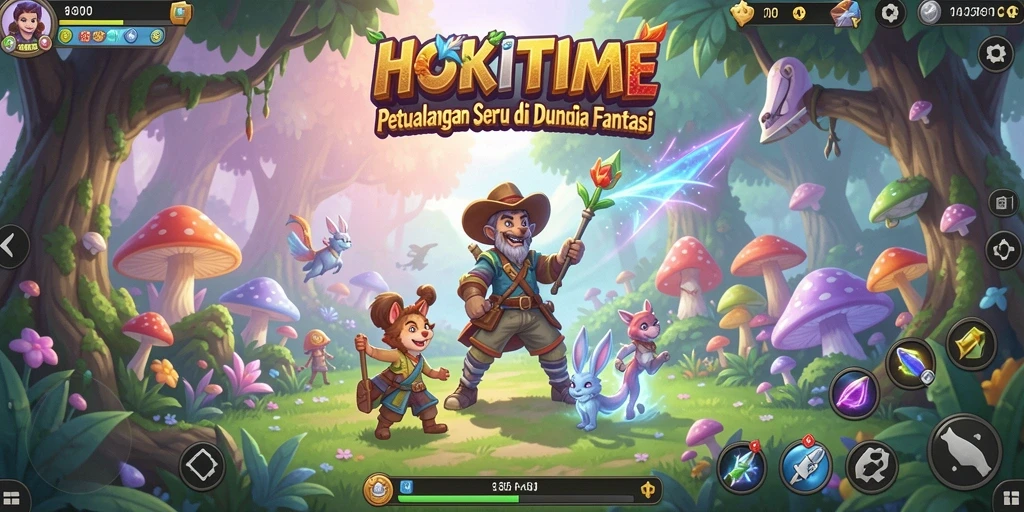 Tampilan gameplay <strong>HOKITIME</strong> yang penuh aksi dan petualangan.