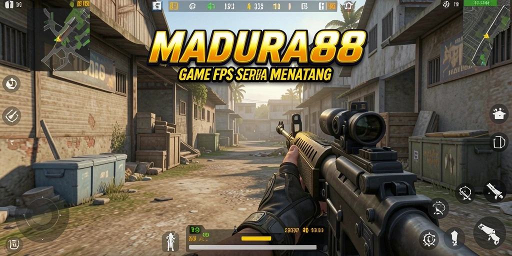 Tampilan menegangkan dari gameplay MADURA88 di medan perang.